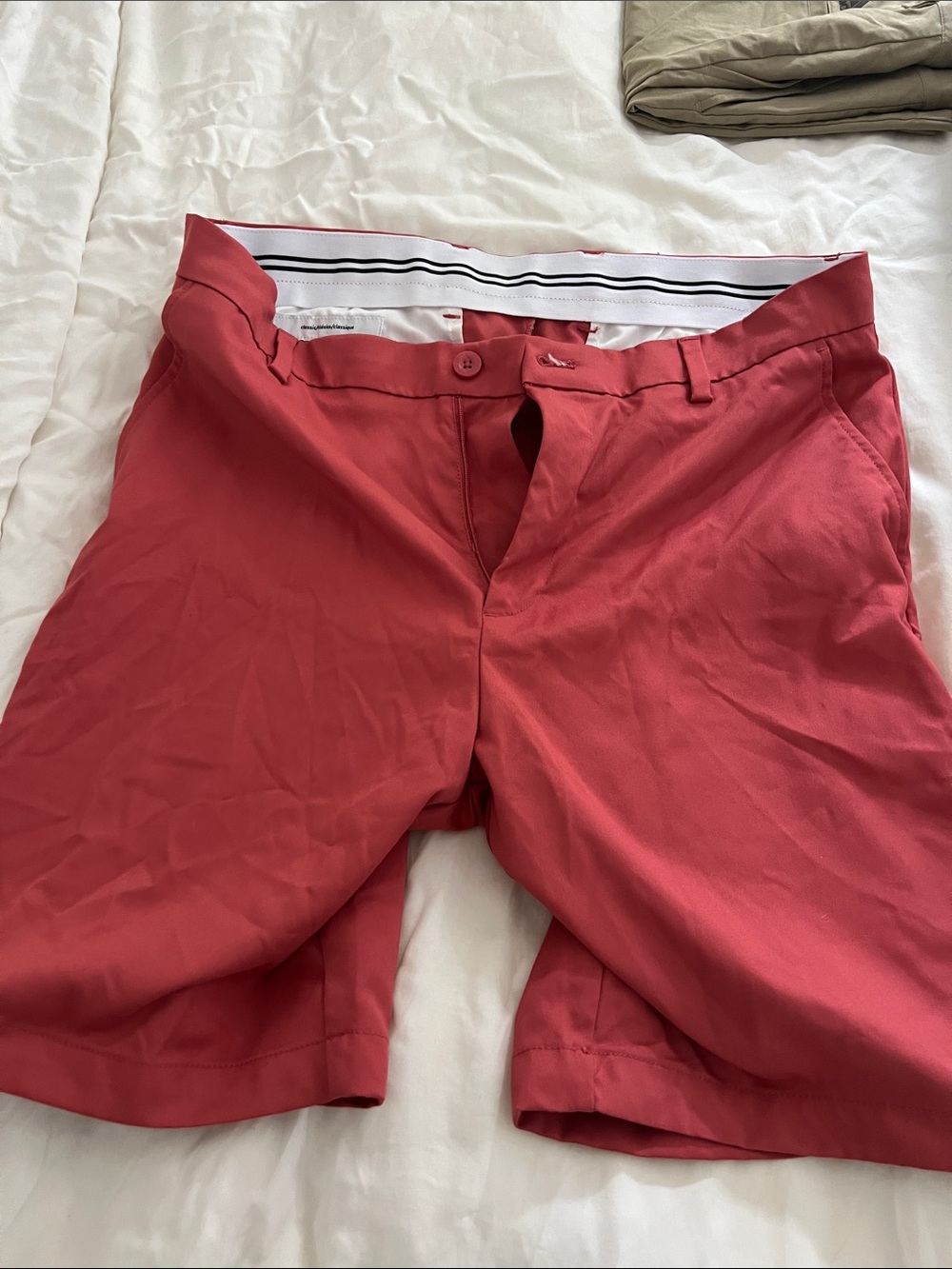 Men's Red Golf Shorts